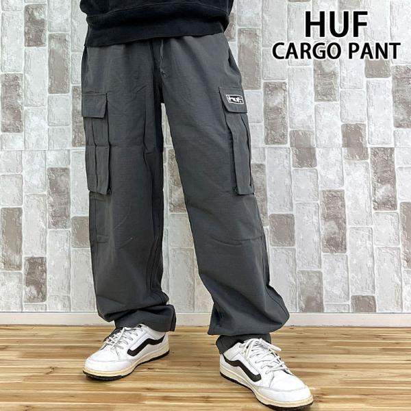 送料無料 HUF ハフ マテオ カーゴパンツ MATEO CARGO PANT PT00368 ロングパンツ ボトムス メンズ ストリート スケーター ブラック 黒 人気 おしゃれ ブランド HUF（ハフ） マテオ カーゴパンツ MATEO CARGO PANT PT00368 ロング