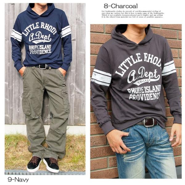 パーカー メンズ アメカジ パーカー プルオーバー プルパーカー メンズパーカー 長袖 スウェット カレッジプリント 袖ライン トップス Buyee Buyee Japanese Proxy Service Buy From Japan Bot Online