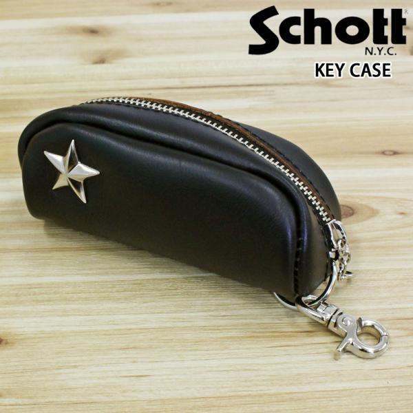 Schott N.Y.C（ショット） Schott ONE STAR KEY CASE レザーキーケース