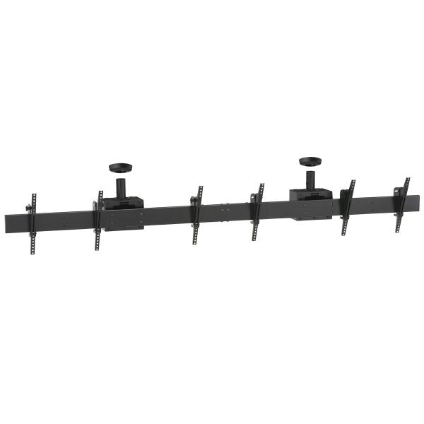 ハヤミ工産 CHシリーズ 天吊金具 左右3連タイプ 【ブラック】 〜50V型対応 CH-M34B