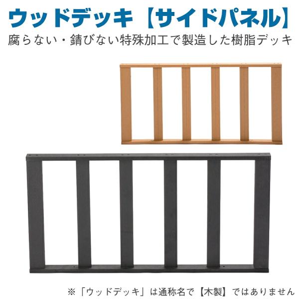 人工木緑台 ウッドデッキ (サイドパネル) HP-S