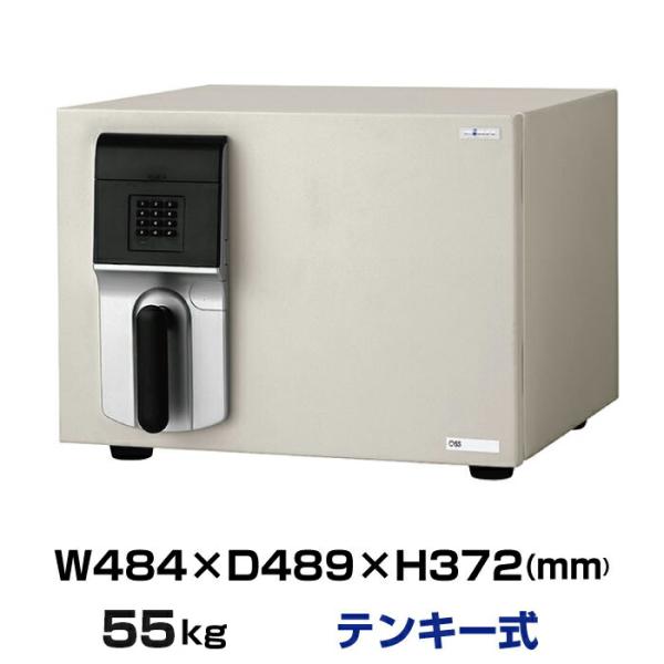 搬入設置料金込み テンキー式 耐火金庫 エーコー OSS-E 重量55kg 準耐火時間1時間 /テンキー＋鍵(シリンダーキー)タイプ