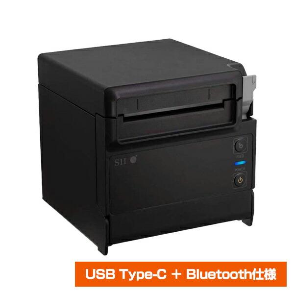 セイコーインスツル レシートプリンタ RP-F10-K5-PSIN USB Type-C＋Bluetooth仕様 (電源ケーブル付) ブラック