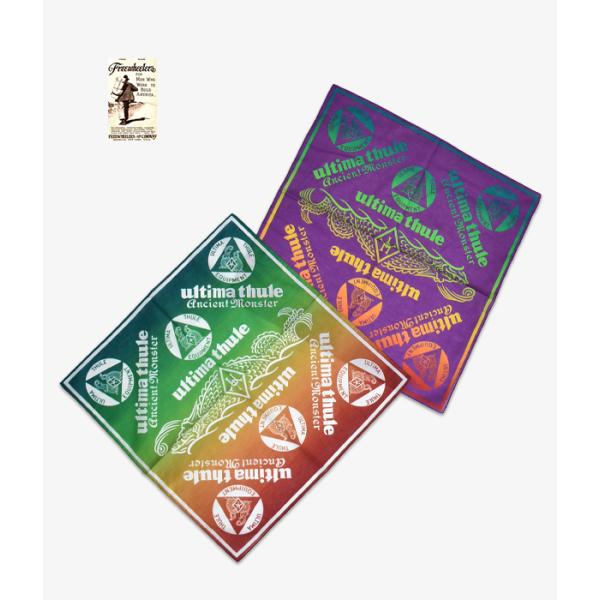 フリーホイーラーズ（FREEWHEELERS） バンダナ -ANCIENT MONSTER LOGO