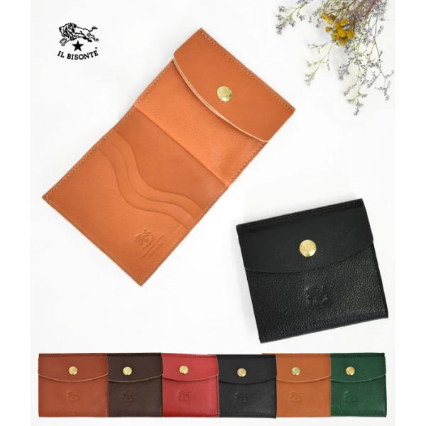 IL BISONTE イルビゾンテ 財布 折り財布 レザー IL BISONTE イルビゾンテ 財布 2つ折りレザーウォレット メンズ