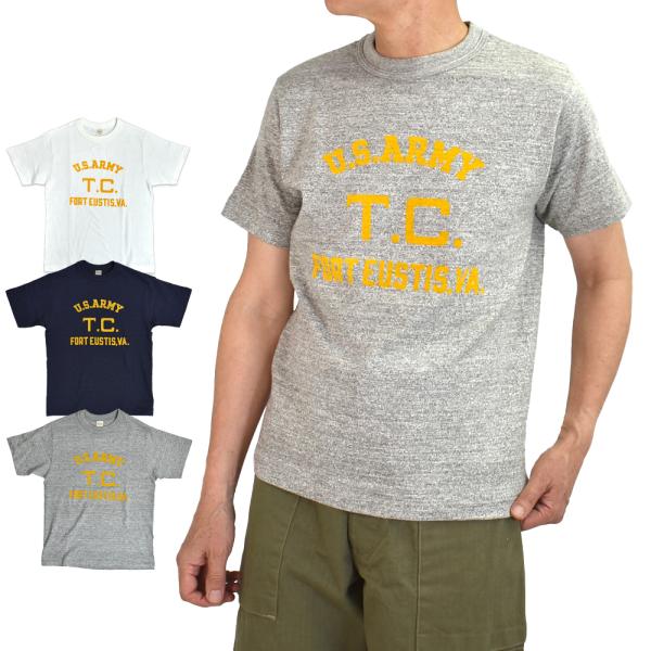 WAREHOUSE Lot 4601「O.V.A.」フロッキープリントTシャツ WAREHOUSE ウエアハウス tシャツ Lot 4601 FORT EUSTIS 半袖