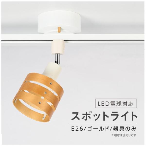 頂点デザイン スポットライト器具 E26口金対応 ダクトレール スポット