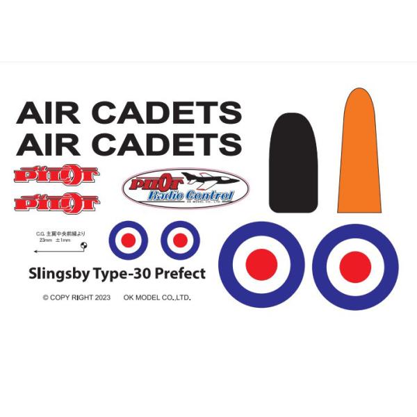 【受注生産品】スリングスビーT-30用ステッカーOK模型公認の「PILOT スリングスビーT-30」用ステッカーです。A5サイズのラベルフィルム(透明色)にラミネート加工が施されています。ラミネートフィルムはTOPMODEL ラミネートフィ...