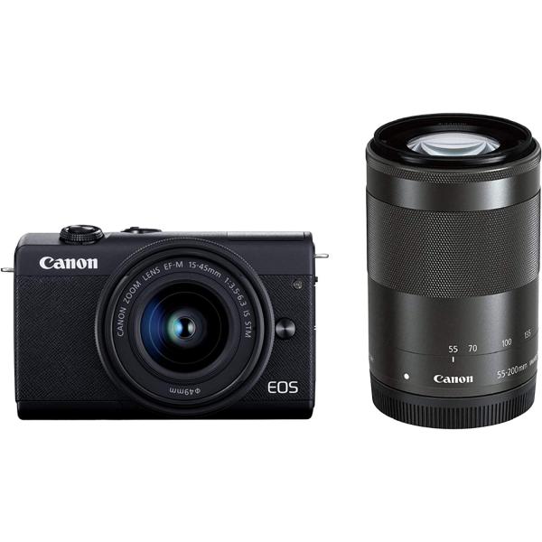 新品 キヤノン Canon EOS M200 ダブルズームキット ブラック 