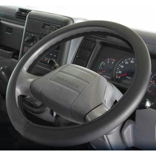 【商品名】トラック用ハンドルカバー ネオフィットレザー 2t車 (40〜41cm) ML/LM [7726685]【商品説明】■ゴムリングを使わない新構造ハンドルカバー■太くならない！■取付簡単！【各種仕様】■入数：1個■品番：772668...