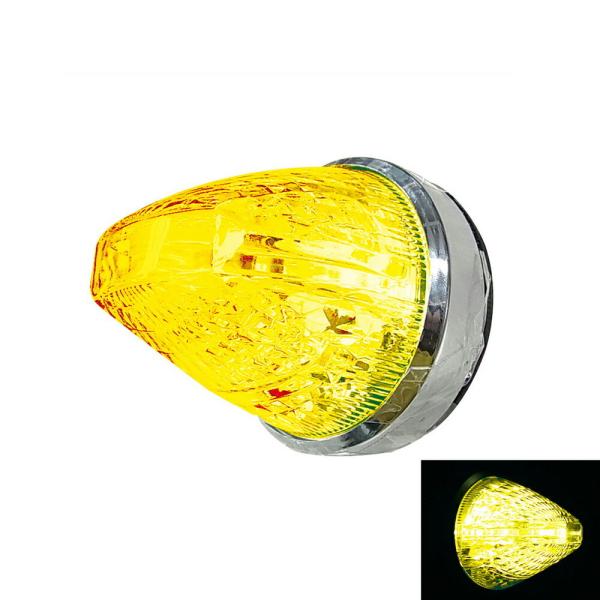 ヤック　ファルコンマーカー　一文字 クリア/イエロー　14個　ジェット　LED 槌屋ヤック マーカーランプ トラック用品 ファルコンマーカー