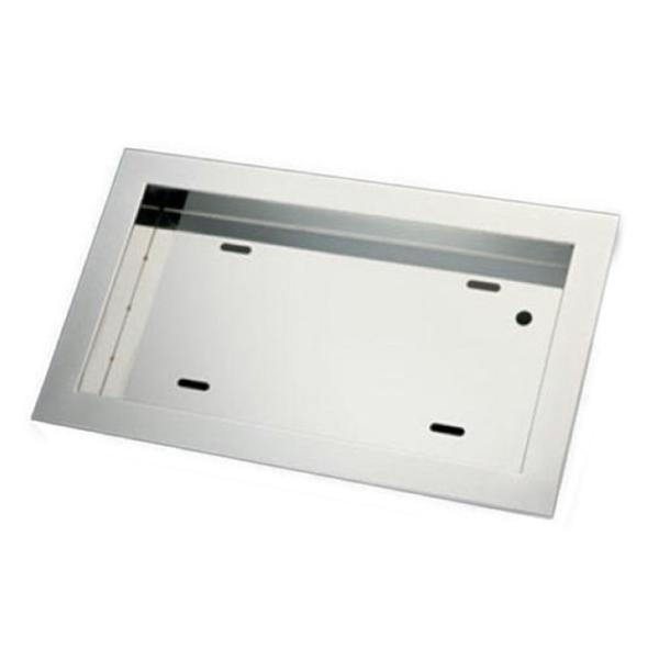 ナンバープレート枠 トラック用品AS ハイフラットナンバー枠 中型用 425×260×55mm ステンレス 字光式対応 No枠、ナンバープレート枠