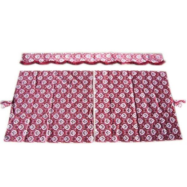 在庫処分 トラック用品 金華山 3点式センターカーテン 新格子