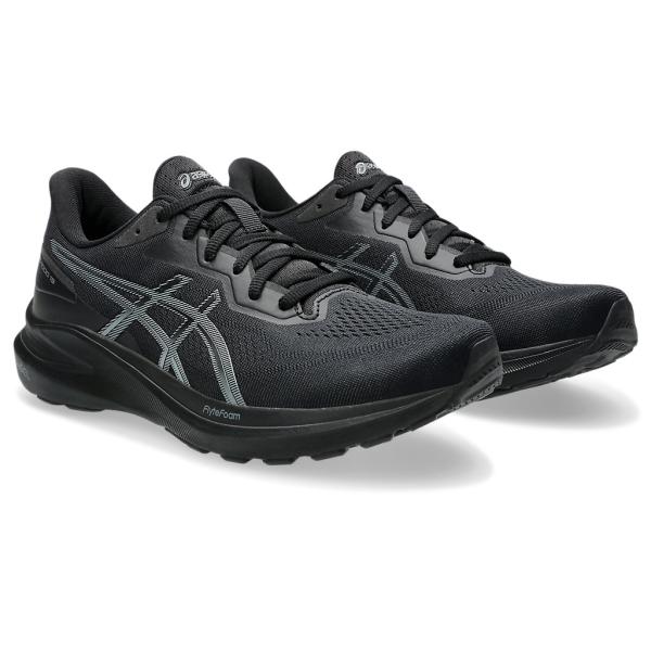 靴 ランニングスニーカー アシックス GT-1000 13 エクストラワイド ブラック/スティールグレー ASICS GT-1000 13 EXTRA WIDE BLACK/STEEL GREY 1011B859-004