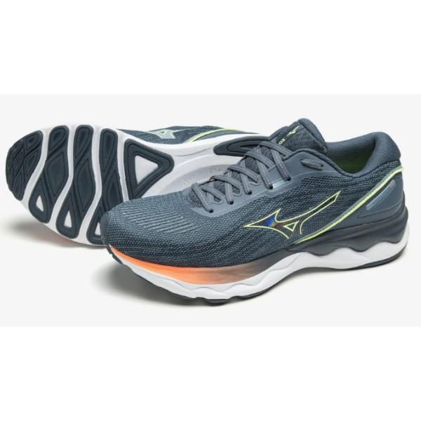 靴 ランニングスニーカー MIZUNO WAVE SKYRISE 3 ミズノ ウェーブ スカイライズ 3  J1GC220981 グリーン/ライム/ピンク