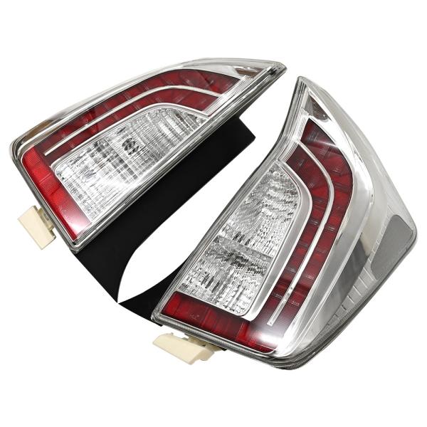 プリウス30系 前期 後期 LEDテールランプ  テールライト ストップランプ ブレーキランプ 尾灯 全灯化仕様 後期ルック インナークローム