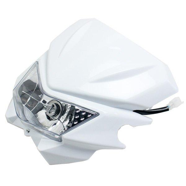 ヘッドライトカウル 汎用 KLX250 KDX250 Dトラッカー XR250 SL230