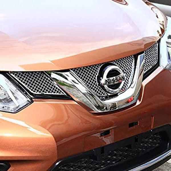 エクストレイル T32 X-TRAIL ステンレス メッシュ グリル カバー