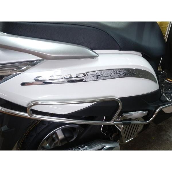 LEAD125 リード125 JF45 メッキ サイドガーニッシュ ライン : トップ
