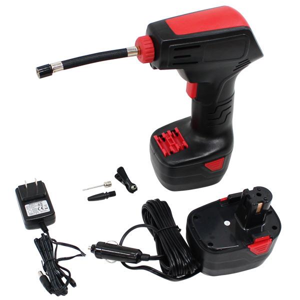 充電式 電動エアーコンプレッサー コードレスタイプ ポータブル 空気