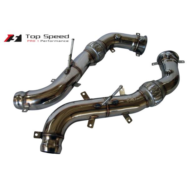 マクラーレン 570S/570GT/600LT 用ダウンパイプ (ストレート)  (USAメーカー Top Speed製)