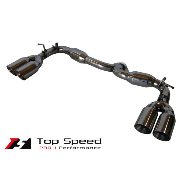 フィアット アバルト124 スパイダー 用マフラー (左右4本テール) (USAメーカー Top Speed製)