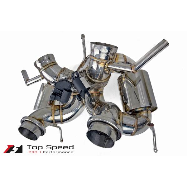 マクラーレン 600LT用マフラー (バルブ付き) (USAメーカー Top Speed製)
