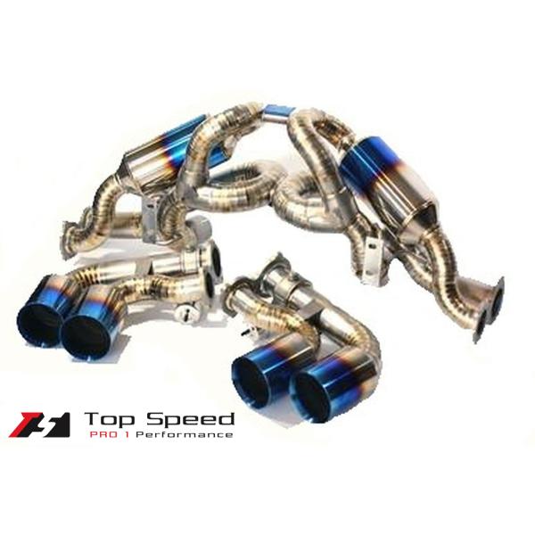 フェラーリ F430 用チタン製マフラー (バルブ付き) (USAメーカー Top