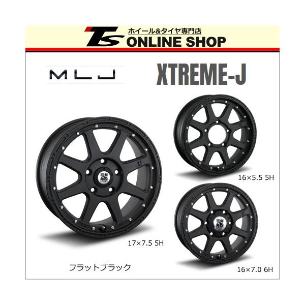 MLJ エクストリームJ 8.0J-18インチ (40) 5H/PCD114.3 ホイール4本