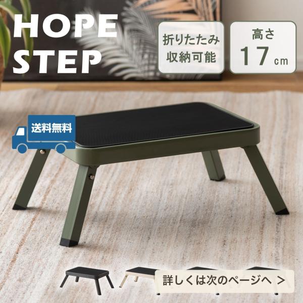 踏み台 折りたたみ ロータイプ ステップ台 玄関 洗車 キャンプ アウトドア おしゃれ ダークグレー アイボリー ライトグレー モスグリーン 送料無料 SLOKA 爆買