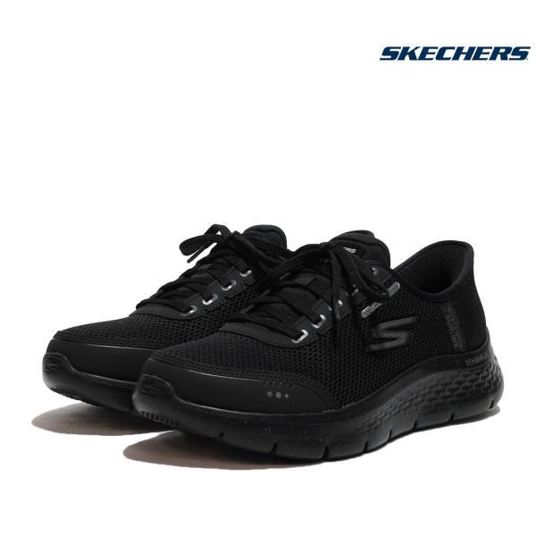 Skechers スケッチャーズ スリップインズ ハンズフリー SLIP GO WALK FLEX-CLEAR カジュアル シューズ 124846W-BBK レディース SKECHERS（スケッチャーズ） スリップインズ レディース ワイドモデル