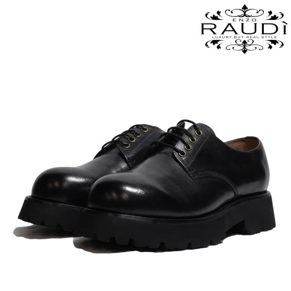 RAUDI 【SALE】ラウディ レザーシューズ 革靴 R-44101BLACK 厚底