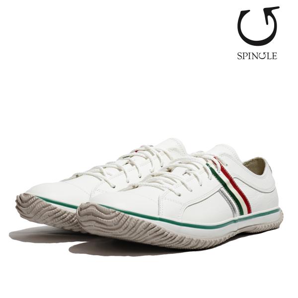 スピングルムーブ 靴 SPINGLE MOVE SP-168-74 ホワイト/グリーン ローカット ...