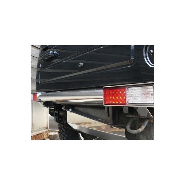 ジムニー JA12/22 ステンレスリアバンパー : エアロ.カスタムパーツの