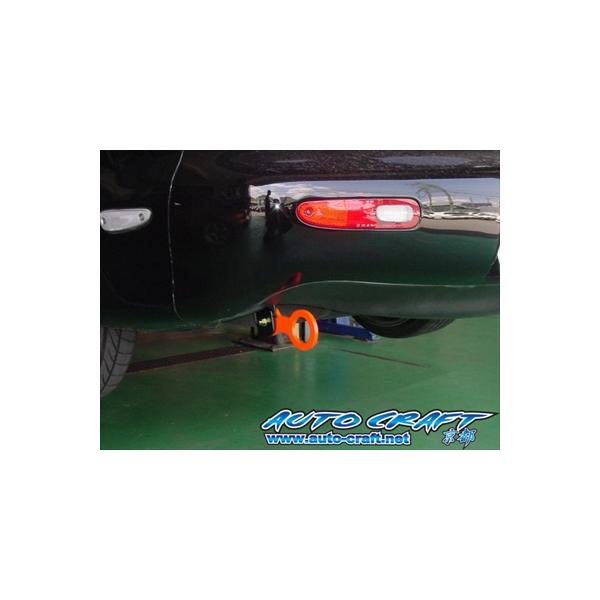 車 RX7 FD3S 牽引フック 可倒式 レッド