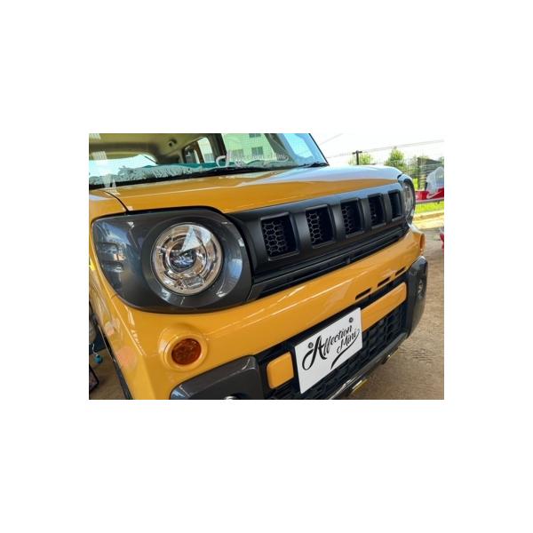 スズキ スペーシアカスタムMK53後期用フロントグリル 　パネルセット MK53 スペーシアギア フロントグリル メーカー塗装品 純正ガンメタ