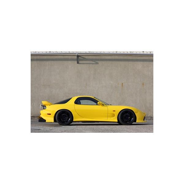 イエロー プラスチック エアロパーツ RX-7 FD3S air force＋ サイドステップ 塗装済み : エアロ