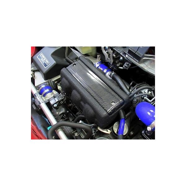 S660 JW5 エンジンカバー/ Ver.R 綾織りカーボン＆ブラック結晶塗装