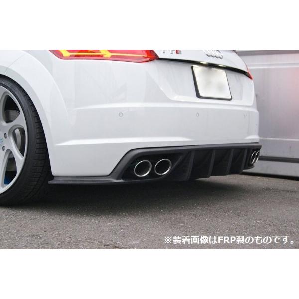 Audi TTSクーペ/TTクーペ S-line 8S リアディフューザー カーボン製 クリア塗装済み