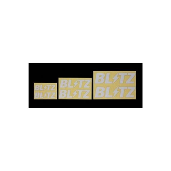 BLITZ Logo sticker �J���[�F�z���C�g W�F150