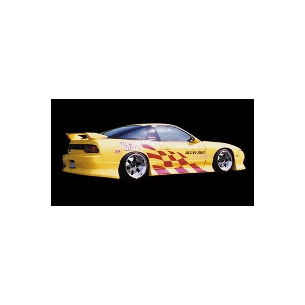 180SX T-III サイドステップ＋ドアパネル 塗装取付込 : エアロ