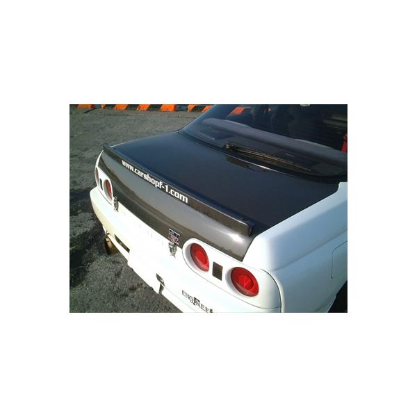 BNR32 スカイライン GT-R GTR 純正 トランクスポイラー R32 GTR F1リアトランク タイプ2 カーボン 綾織 タイプ 取付込