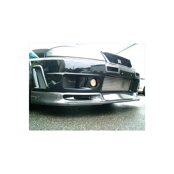 一部割れありカーショップエフワン　R33 GTRカーボンリップ R33 GTR フロントリップスポイラー タイプ1 カーボン 平織 タイプ
