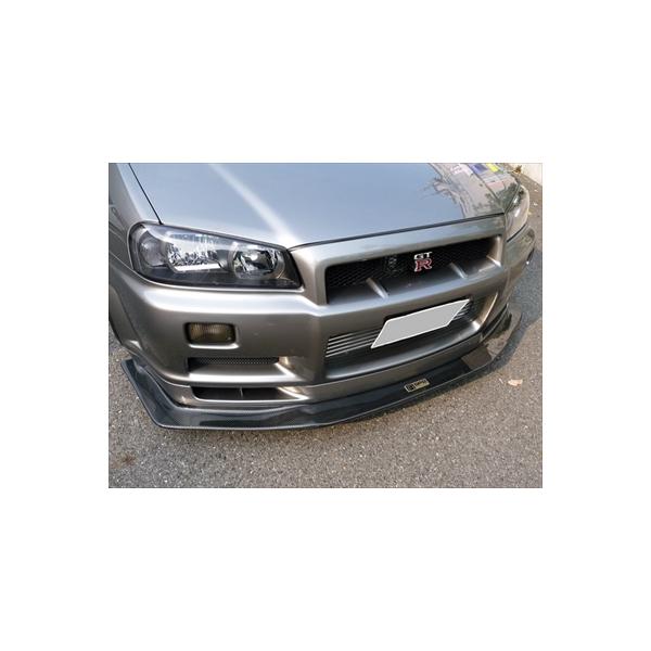 R34 GTR レーシングフロントリップ ディフューザー カーボン 平織
