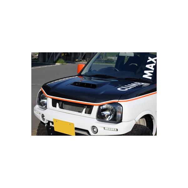 ジムニー JB23 9型以降用バッドフェイスボンネット FRP製 塗装
