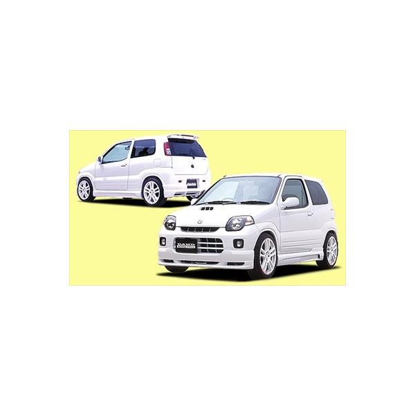 HN11S.21S Kei 前期 EVOLUTION フロントハーフスポイラー 塗装取付込