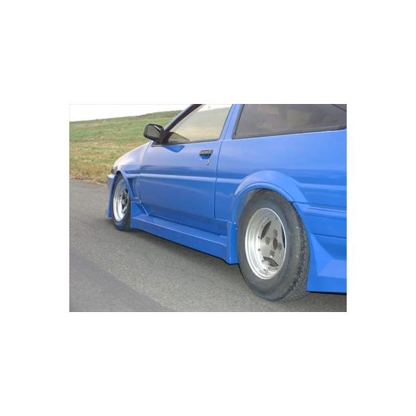 AE86 トレノ サイドステップ 塗装取付込 : エアロ.カスタムパーツの