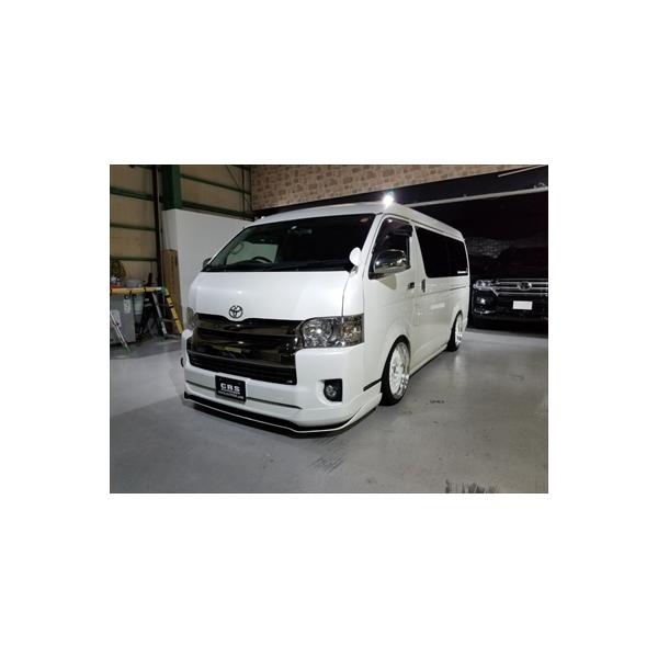 ハイエースハイエースワイド4型以降　FLEXオリジナルリップスポイラー 車好きがこだわる】FLEXオリジナル ハイエース Delfino Line