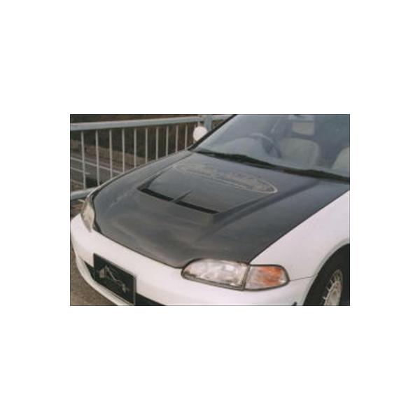 EG6 シビック エアロボンネット フルカーボン クリア塗装済み : エアロ