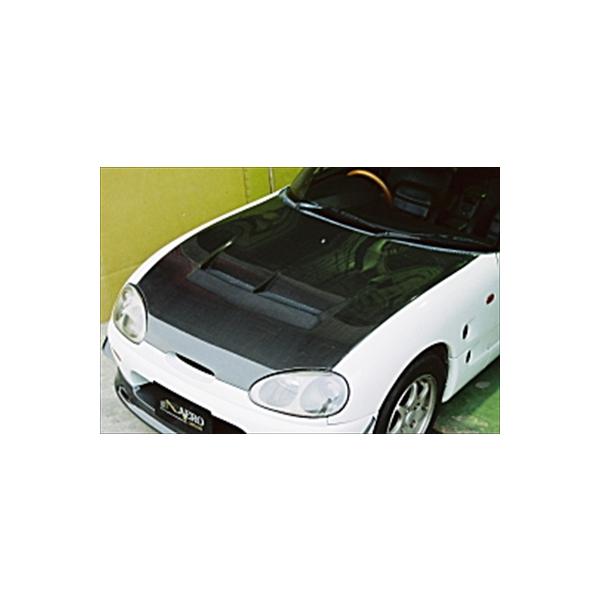 EA11R 21Rカプチーノボンネットカーボン柄希少良品